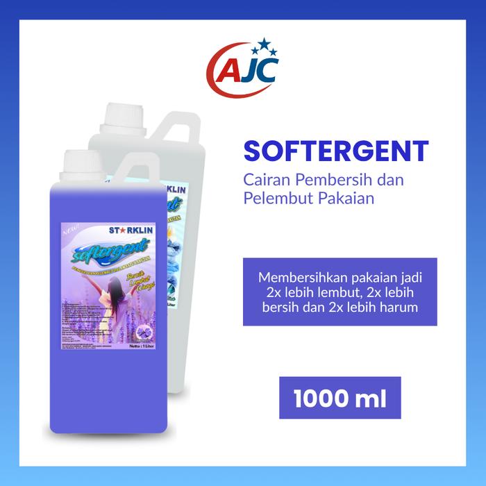 Gambar STARKLIN Softergent 2in1 (softener + deterjen) Pencuci sekaligus Pelembut Pakaian / Softerjen 1 Liter dari AJ Indonesia Store Kota Bandung Tokopedia