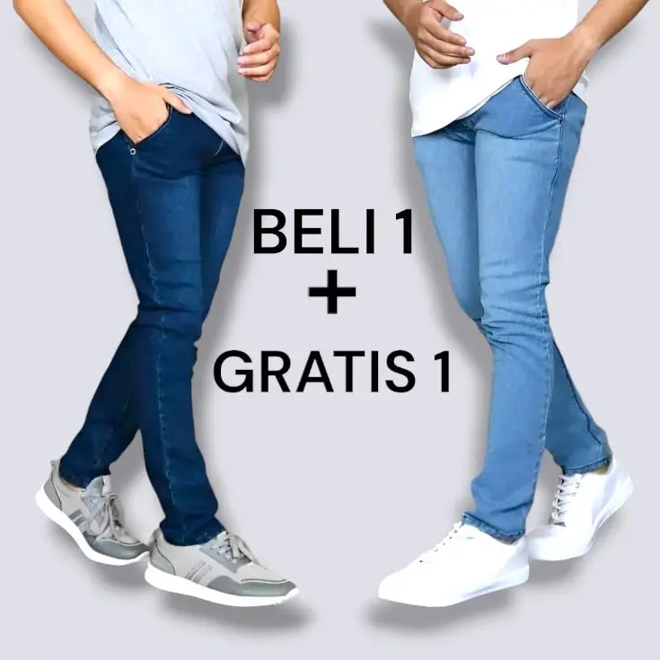 CUCI GUDANG BELI 1 GERATIS 1 Celana Pria Dewasa Soft Jeans Bahan Ngaret Nyaman Celana Keren Nyaman Celana Panjang Pria Slimfit Terbaru Celana Streach Bahan Melar Slimfit Terbaru