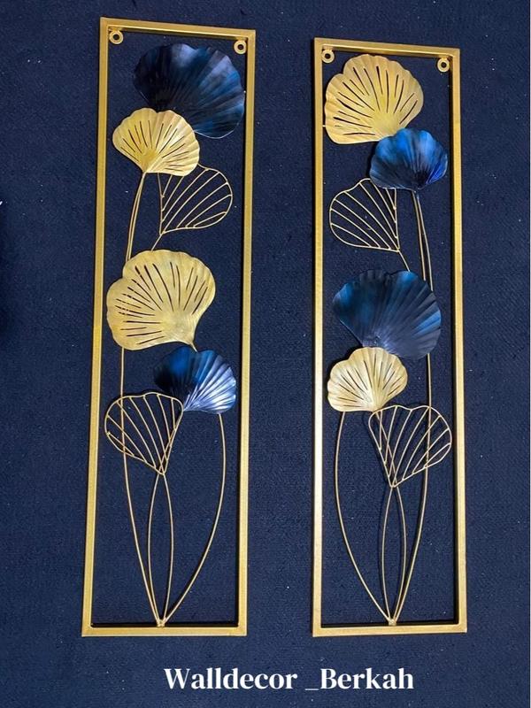 Walldecor Berkah Set Isi 2 Hiasan Dinding Frame Metal Gold 100x26 Wall Decor Pajangan Dekorasi 1