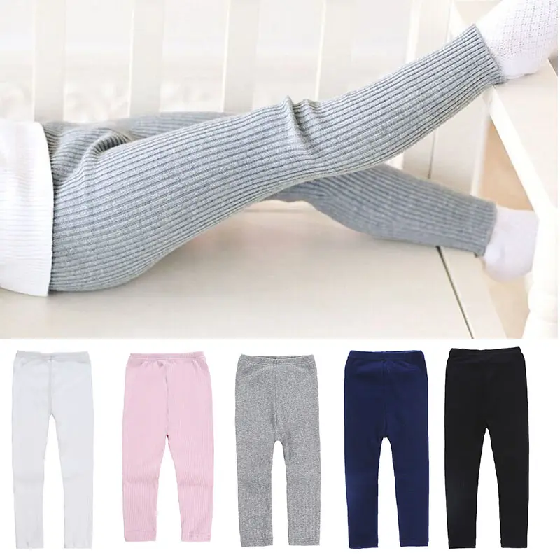 Solid Color Soft Cotton Elastic Kids Tights Princess Girls Pantyhoses Autumn Winter Warm Leggings