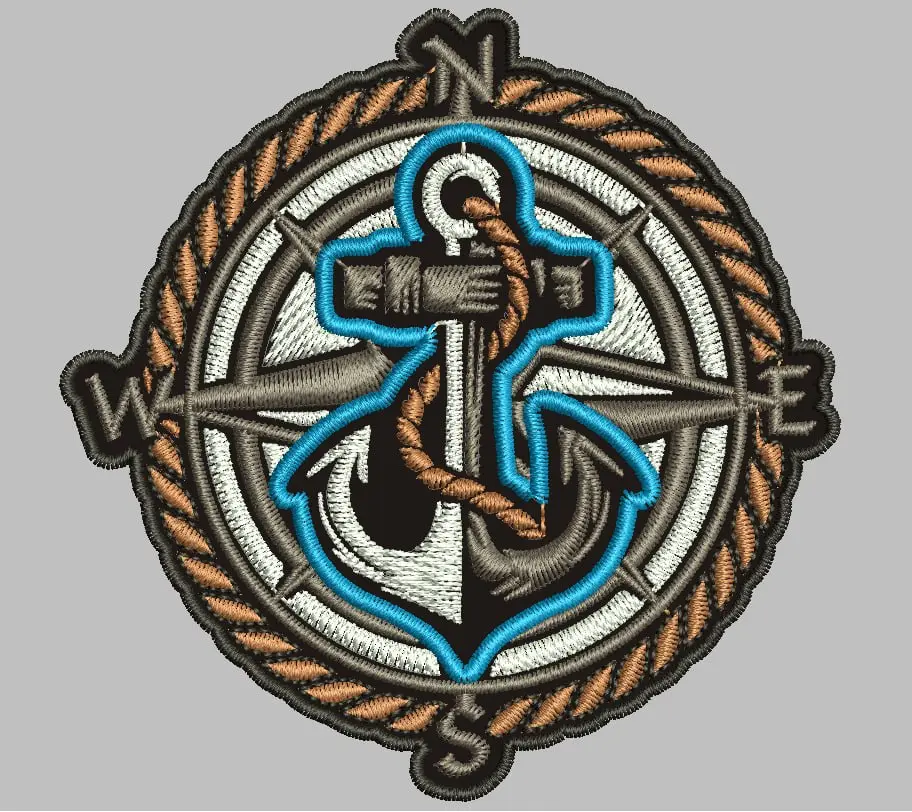 PATCH BORDIR GAMBAR COMPAS BORDIR\EMBLEM