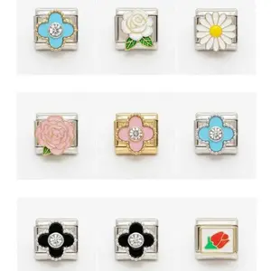 Symamu - Italian Bracelet Reguler Flower edition Gelang Titanium Anti Karat