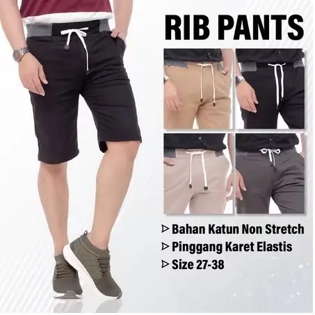 Paket 100rb Dapat Setelan 3 Kaos + 3 Celana Chino Pendek Pria Dewasa Distro 6
