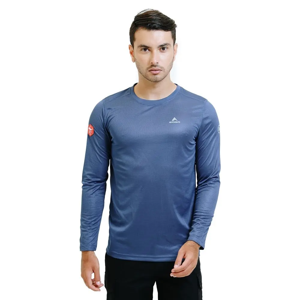 EIGER 28 GUNUNG TECH TEES T-SHIRT 4683 Kaos Panjang Polyester Army
