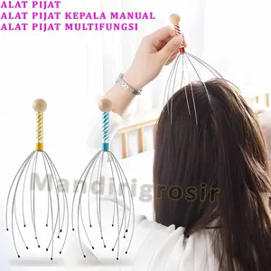 Alat Pijat Terapi Kepala Alat Refleksi Kepala Manual Pemijat Kepala Bokoma 1pcs