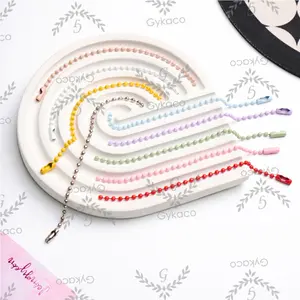 Aksesoris Rante BIJI LADA 12 CM WARNA WARNI / Rantai Hang Tag / Rante Kuku / Gantungan - Asesoris IMPORT