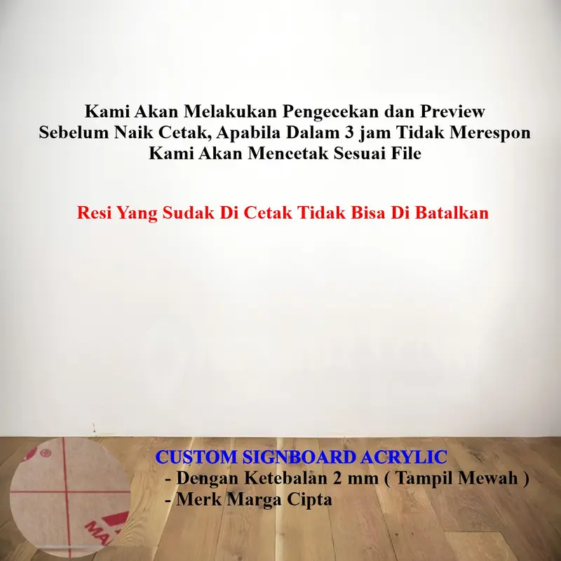 Custom Tulisan Akrilik  Bisa Request Sesukamu Board Signate Acrylic  Indor Outdor 5
