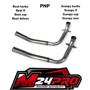 Pipa Leher Knalpot Copy CMS ZRC Drsound MDM Inlet 26-28 26 Rata 28 Rata 28-32 PNP Beat Scoopy Genio Vario