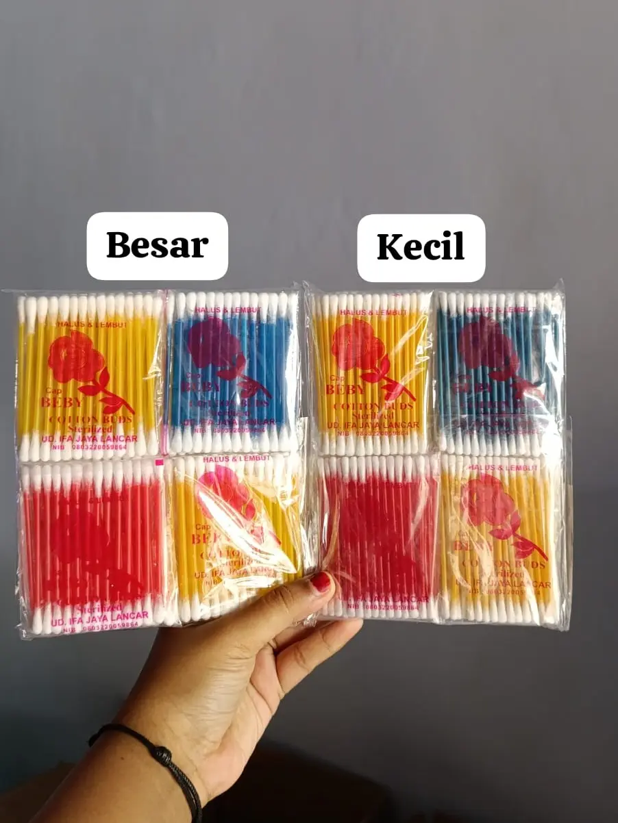 PAKET HEMAT Cotton Bud Anak dan Dewasa Isi 12 pack