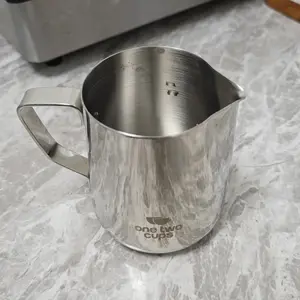 One Two Cups Milk Jug Latte Art Gelas Susu Kopi Espresso Frother Foam - J068
