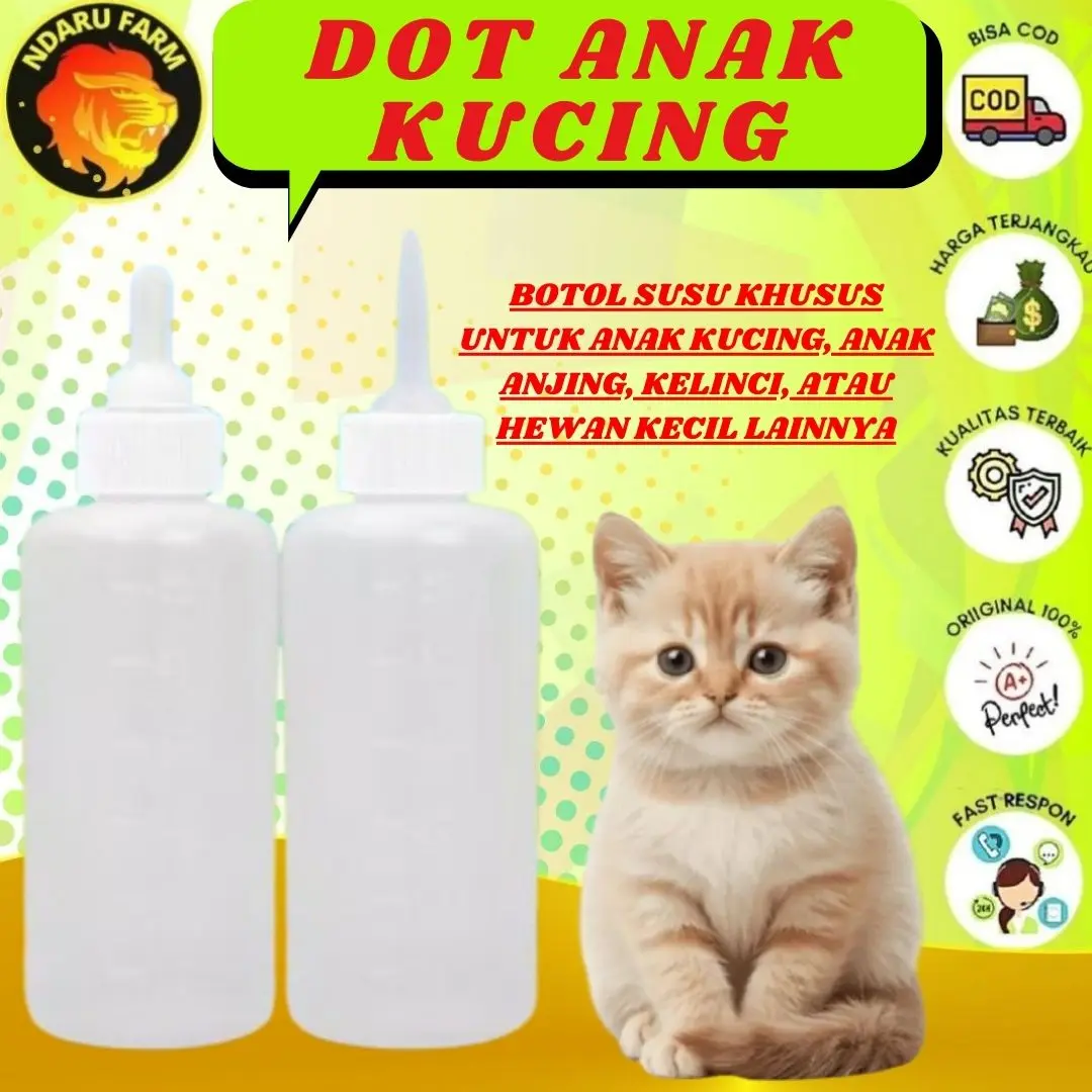 DOT ANAK KUCING ALAT MINUM BOTOL KUCING ANJING KELINCI KUALITAS TERBAIK ORIGINAL 100% untuk Hewan Peliharaan Anda