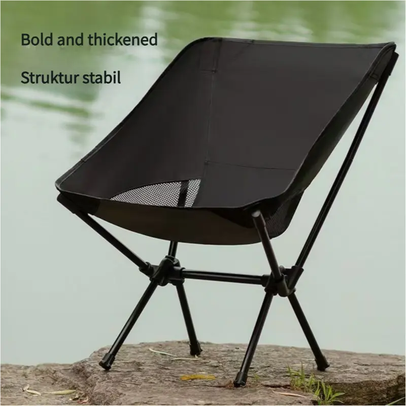 OKGO  Kursi Ruang Luar Angkasa Melompat Di luar Kursi Ruang Bernapas Berkemah Ultra Cahaya Melompat Kursi Berkemah Pantai Ikan Kursi Outdoor Camping kursi  lipat muat bb bahan oxford  furnitur berkemah metal garansi produsen  baja karbon tinggi 2