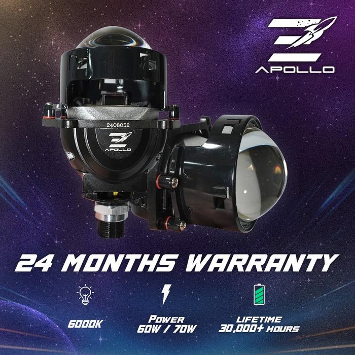 Jual Elevate Apollo Headlamp Projector LED 3 inch - +installation - Kab ...