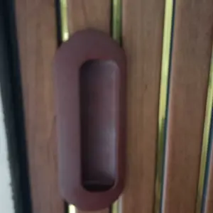 Handle Tanam Oval Plastik Tarikan Lemari Sliding Laci Minimalis Bulat Kuat Pintu Geser Kabinet
