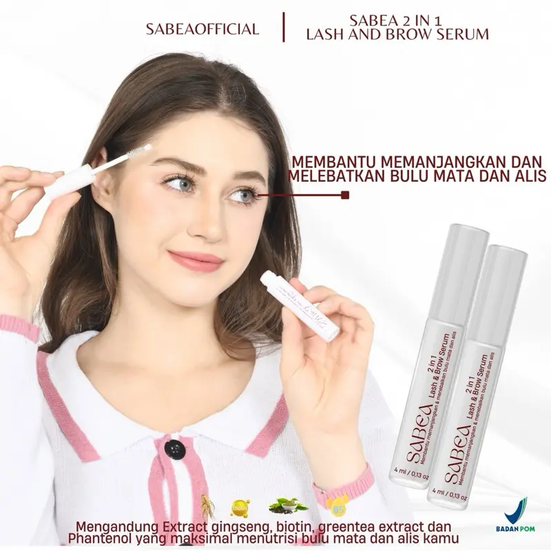 Sabea 2 in 1 Lash and Brow Serum Penumbuh bulu mata dan alis
