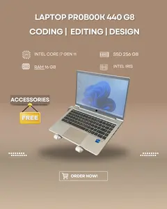 LAPTOP HAPE PR0B00K 440 G8 INTEL CORE I7 GEN 11 RAM 16GB SSD 256GB