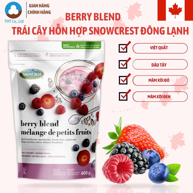  Trái cây đông lạnh Snowcrest Berry Blend nhập khẩu Canada gồm dâu tây phúc bồn tử việt quất  chỉ giao HCM  