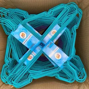 [PAKET HEMAT 20 PCS] HANGER KAWAT WARNA / GANTUNGAN BAJU BAHAN PVC