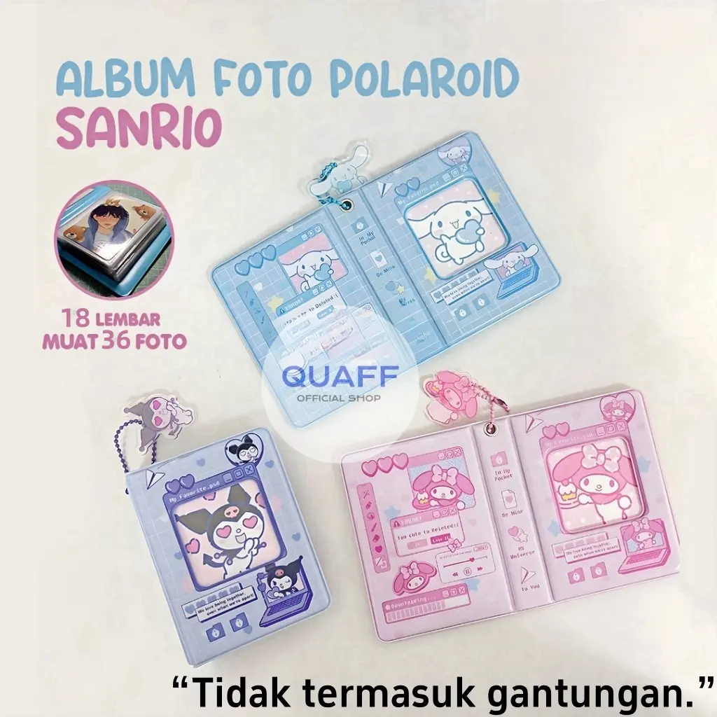 Lucu Kartun Bintang Idola Jepang Mengejar Penyimpanan Album Foto Kartu Polaroid Album Kartu Kertas Foto album foto pengejaran bintang