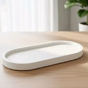 coaster oval tatakan dekorasi aesthetic minimalis/dekorasi tiktok affiliate/ dekorasi meja/meja rias/tiktok affiliate/ props dekorasi rumah aesthetic/hiasan pajanan minimalis putih/ properti fotografi souvenir/dekorasi foto/props foto video konten/estetik