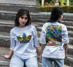 T-Shirt Garut Intan Premium Bahan Cotton Combed 24s Knitto Kualitas Baik Desain Elegan Cocok Sehari-hari