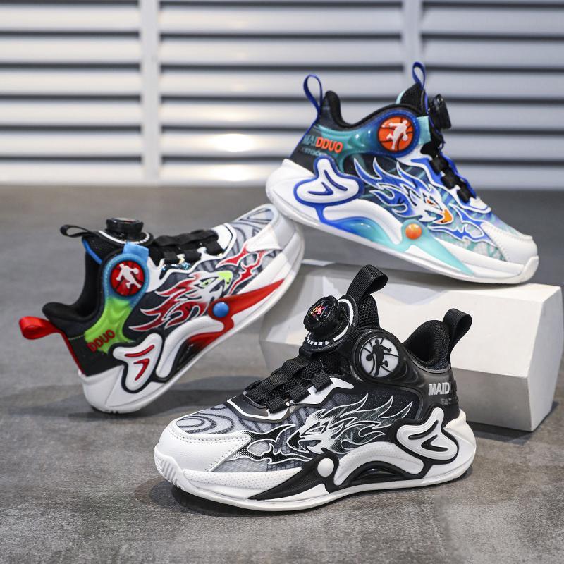 (COD)iFans Sepatu Sneakers Anak Sepatu Kets Ankle Anak Sepatu Olahraga Anak Laki Laki Ringan Breathable 6-15 Tahun 8