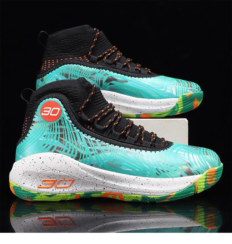 Product Introduction of IEAGO-Spike Curry 7 Giày Thể Thao Cặp Đôi Cho Nam Và Nữ, Giày Bóng Rổ Có Đệm Khí, Giày Thể Thao Da, Huấn Luyện Viên Nam, Bốt Cao Cổ Chống Thấm Nước, Chính Hãng, Chất Lượng Cao 37