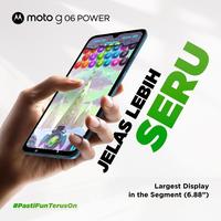 Gambar Moto G06 Power 128GB RAMBoost 12GB - 6.88" - 7000mAh - 50MP Pro Mode - DolbyStereo - GorillaGlass3 IP64 - WaterTouch - NFC - Pantone Vegan Leather - Free Charger & Transparent Case - Laurel Oak dari Lenovo Store by DGI Kota Administrasi Jakarta Pusat 5 Tokopedia