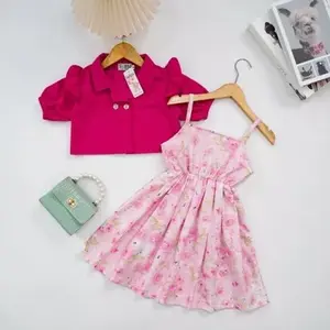 HANNA - Dress Anak Perempuan Kyla 2 In 1  / Fashion Dress Anak Perempuan & Outer Korean Style