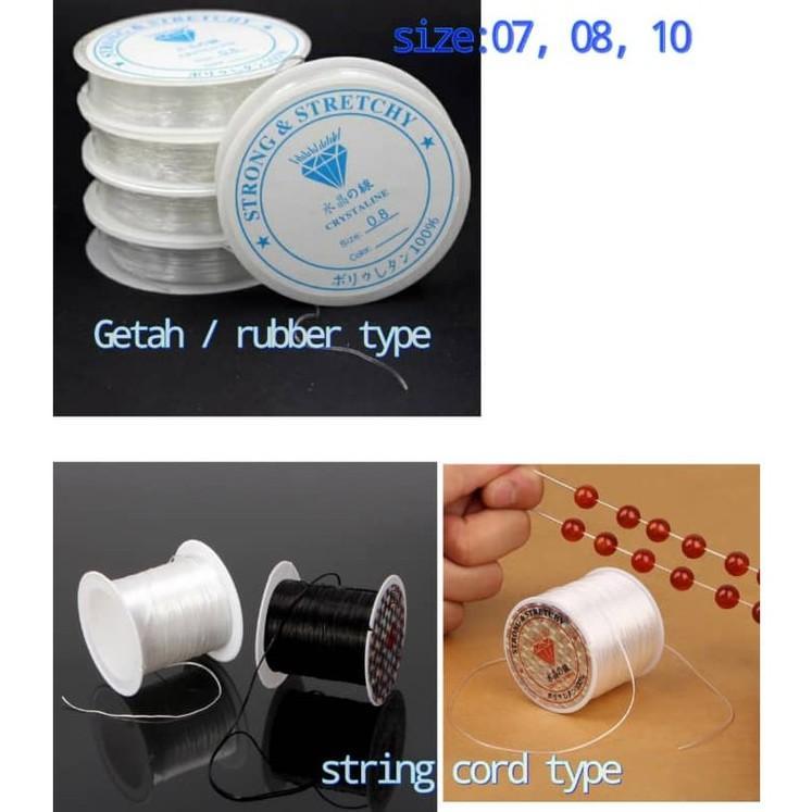 Elastic Stretchable String Getah DIY Beading Illusion Cord Stringing ...