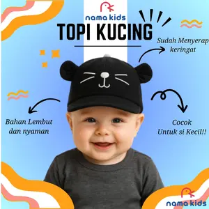 TOPI BAYI LAKI LAKI TOPI BAYI PEREMPUAN topi bayi newborn TOPI BAYI LUCU TOPI BAYI MOTIF KUCING