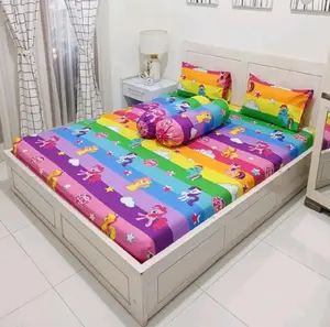 Sarung Busa Ressleting KARAKTER ANAK ANAK DEWASA PONY RAINBOW New size 1,2,3,4. 180x200-70x200 polyester Grad A terlaris Murah Grosir Blue