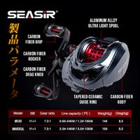 Gambar SEASIRORIGIN MANSORY Reel Pancing Baitcasting Kiri/Kanan 2 Kumparan Gagang Serat Karbon 8.5kg Tarikan Maksimal Penutup Keramik Hibrid 11+1 Bantalan Bola Rasio Gigi 7.3:1 Reel Umpan Pancing 146g Ultraringan Kompatibel Joran BC RyobiSeasir - Kiri dari SeasirToko Kab. Tangerang 1 Tokopedia