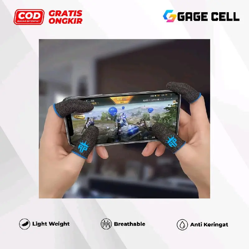 Sarung Jempol Ap King Andra GZ Anti Keringat Responsif Finger Touch Game ff PUBG Mobile Legend 5