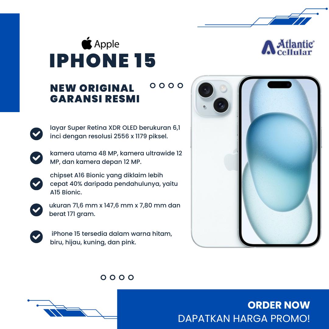 Atlantic Cellular X Irvan Galih | Apple Iphone 15 128GB Garansi Resmi Apple Indonesia