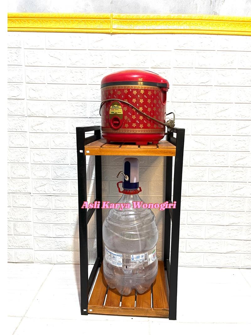 Product Introduction of Rak Aquarium 50x25 2 susun Rak Serbaguna Kayu 13