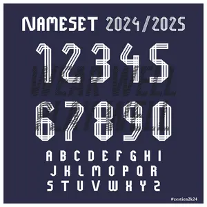 Nameset Jersey Nama dan Nomor Punggung