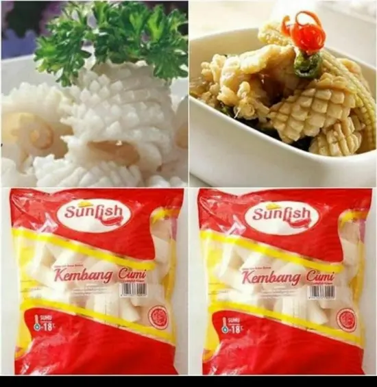 Sunfish kembang cumi seafoods bakar Frozen Makanan Laut Ikan Segar 3