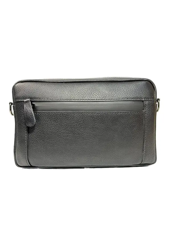Kanasaku Clutch Genuin Leather KNS04 Kulit Sapi Asli Pria Hitam handbag weatherproof zips   bag 4