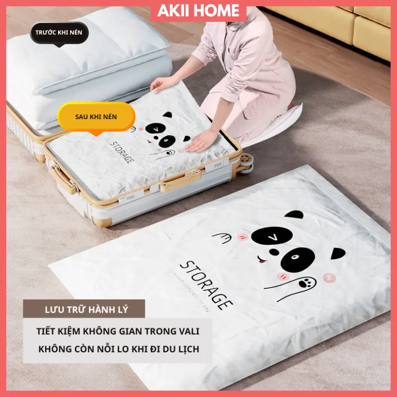 Túi hút chân không đựng bảo quản quần áo chăn màn cao cấp TD32 (phân loại bơm điện, bơm tay chưa bao gồm túi hút)