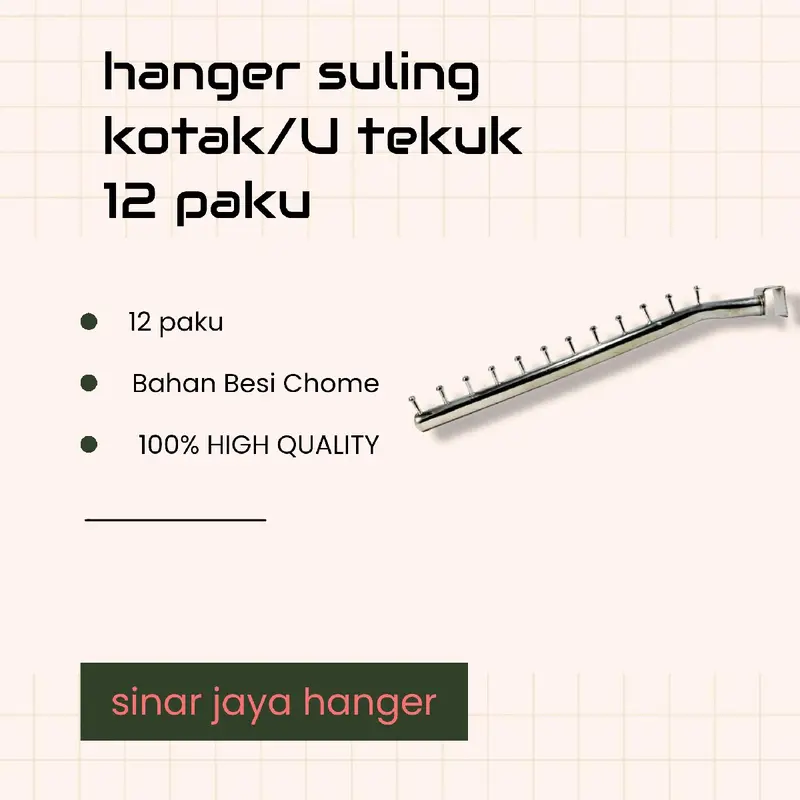 suling kotak display pakaian dll dari 12 paku 9 paku dan 6 paku Gantungan 0