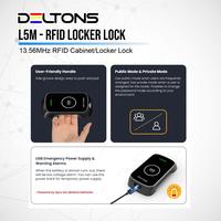 Gambar RFID Locker Cabinet Lock Deltons L5M Private Public Mode Card Wirstband 13.56MHz dari DELTONS Store Kota Tangerang 4 Tokopedia
