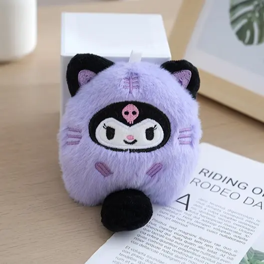 Dây Chuyền Chìa Khóa Sanrio, Đồ Chơi Nhồi Bông Mềm, Kuromi Và Melody Dễ Thương, Móc Chìa Khóa Thú Nhồi Bông, Mặt Dây Chuyền Túi Sách Hoạt Hình, Phụ Kiện Trang Trí Nhà Cửa Sanrio, Búp Bê Nhồi Bông Thích Hợp Làm Quà Tặng Bé Gái, Women Titan 7