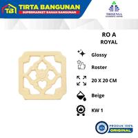 Gambar TRISENSA RO A ROYAL 20 X 20 CM ROSTER KERAMIK / LOBANG ANGIN / VENTILASI KW 1 Putih - White dari Tirta Bangunan Kota Depok 3 Tokopedia