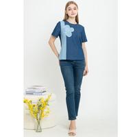 Gambar *Ready Stok* SISTER'S - Atasan Denim 7562 (CAP) - Biru Muda, 3L dari Sisters Fashion Group Kota Administrasi Jakarta Utara 5 Tokopedia