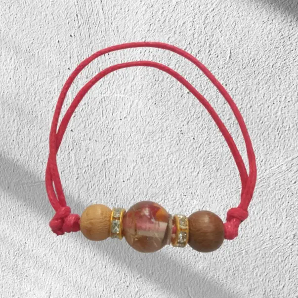 Gelang sawan spancer+manik kayu bidara,kelor,gelang sambetan,gelang tolak bala,bracelet,gelang bayi dan ibu hamil Pria Wanita 2