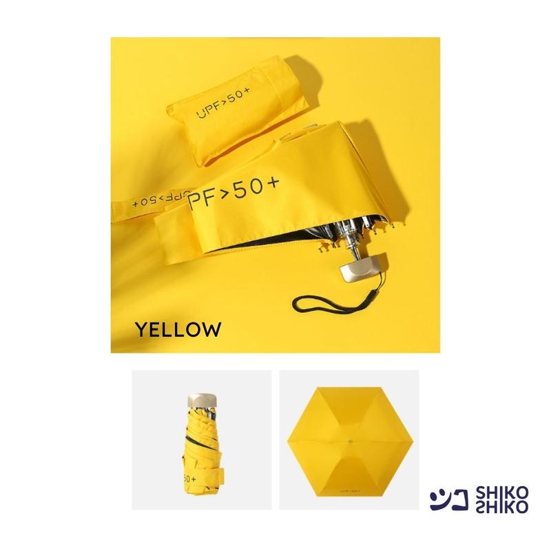 PYGmi Anti UV Mini Umbrella Payung Lipat Mini dan Ringan Anti Sinar Matahari UPF50 Payung Jepang Kompak Compact 8