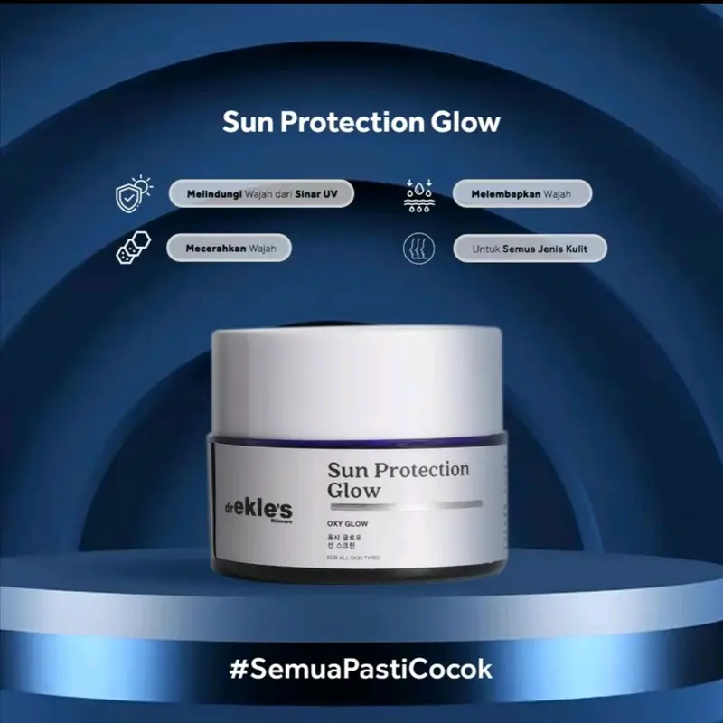 dr Ekles Sun Protection Glow, Sunscreen, Sunprotection SPF 30 Acid Wajah Facial Niacinamide Lightening Mencerahkan 1