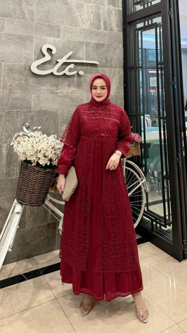Product Introduction of gamis lebaran ziva dress terbaru original 3