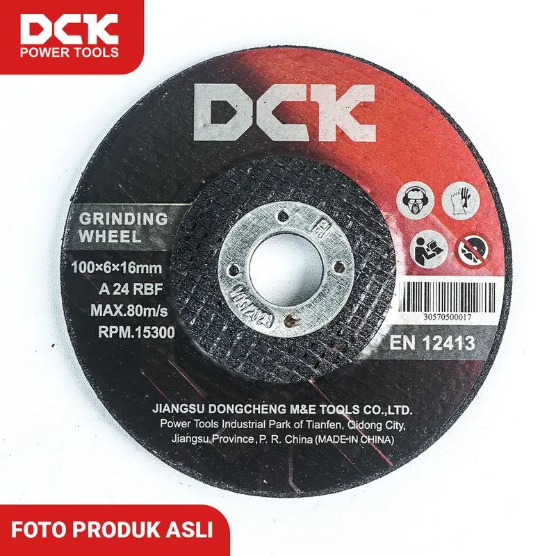 DCK Grinding Wheel 4 Inci / Mata Poles Besi 100×6×16 mm 1